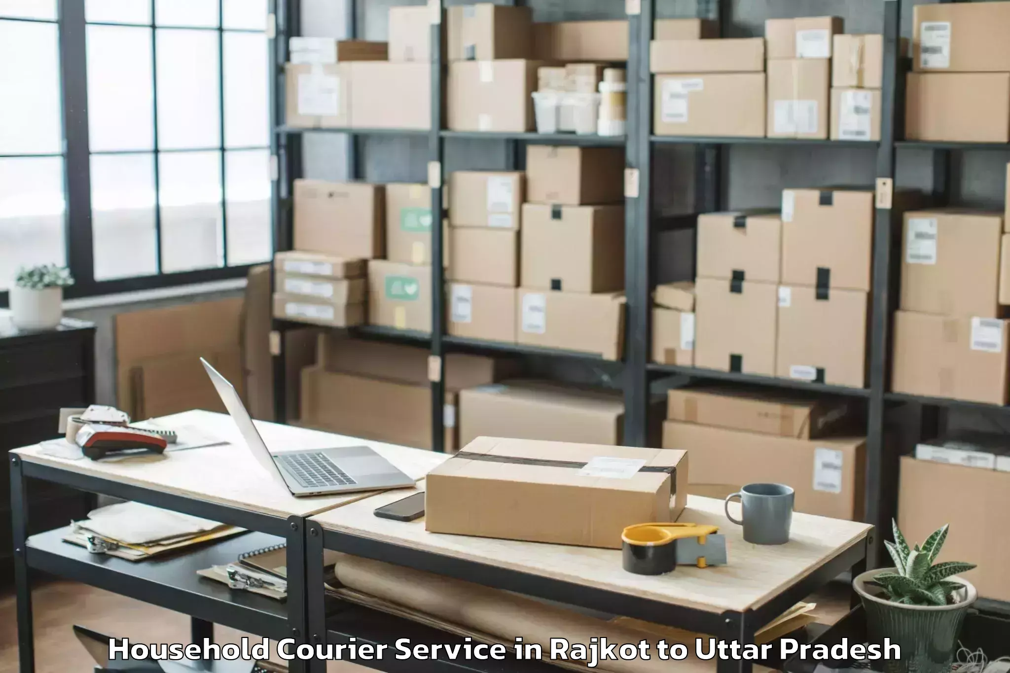 Professional Rajkot to Siswa Bazar Household Courier